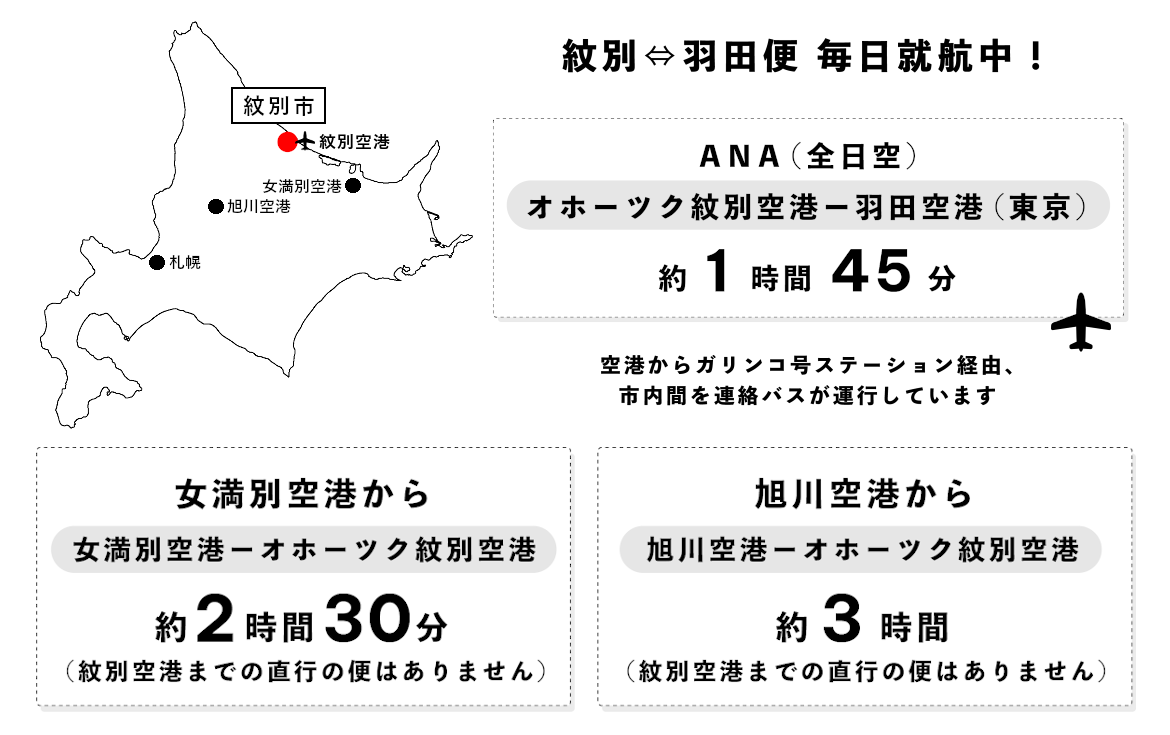 飛行機でのアクセス